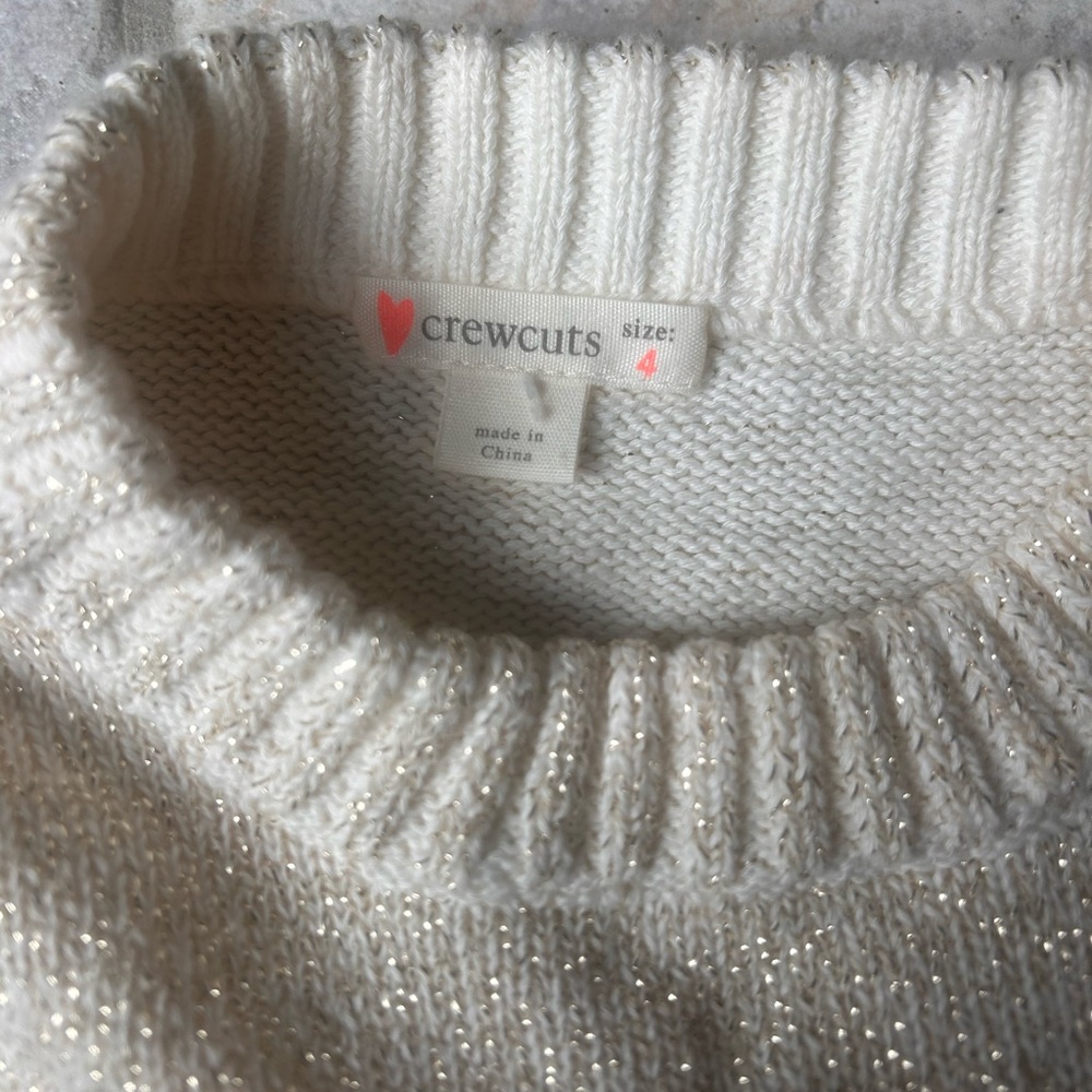 Crewcuts sweater dress with denim skirt size 4 - Picture 2 of 2